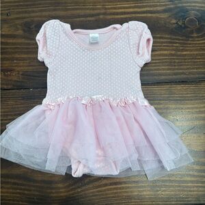 Baby Aspen Pink Polka Dot Onesie